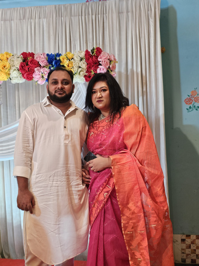 Me and My Wife at Weeding Party
