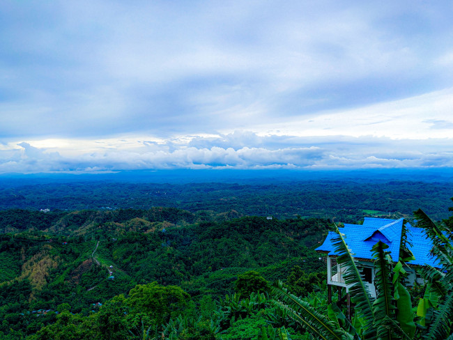 Where the earth touches the sky.