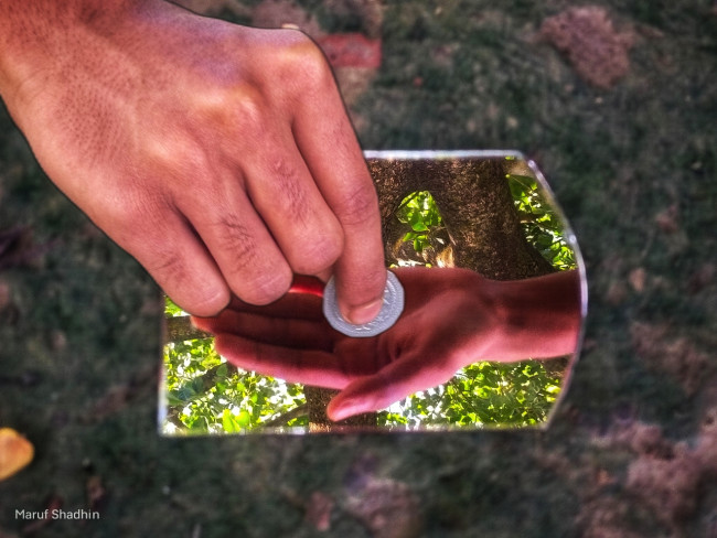 Charity begins with a reflection.