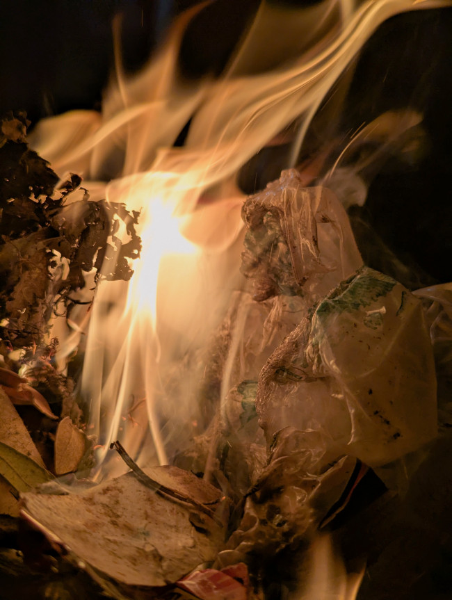 "The mesmerizing chaos of the burn."