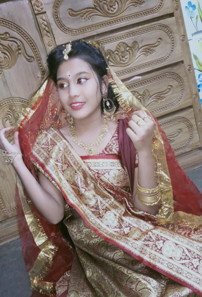 My niece is sitting at home, happily getting dressed for her wedding.