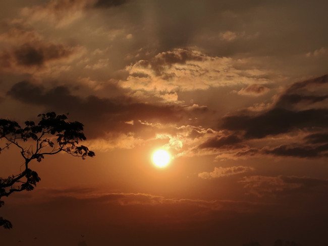 new day begins with light, Raw sunrise shot.